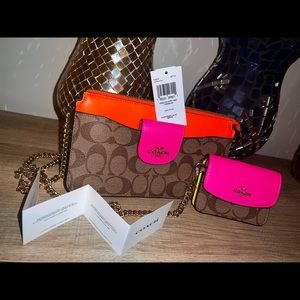 Coach clutch shoulder bag